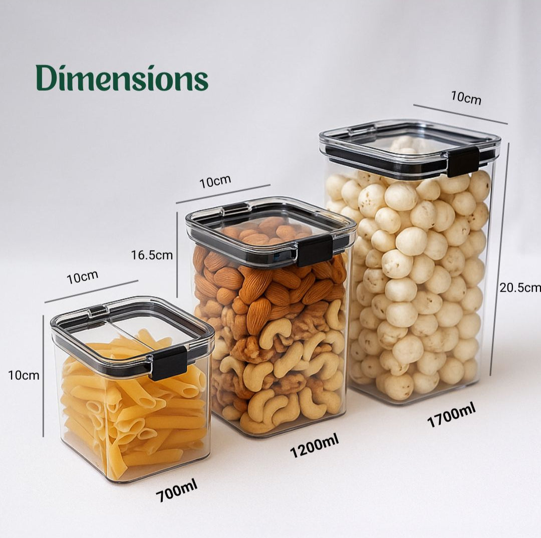 Lock Airtight Kitchen Storage Container Combo Set