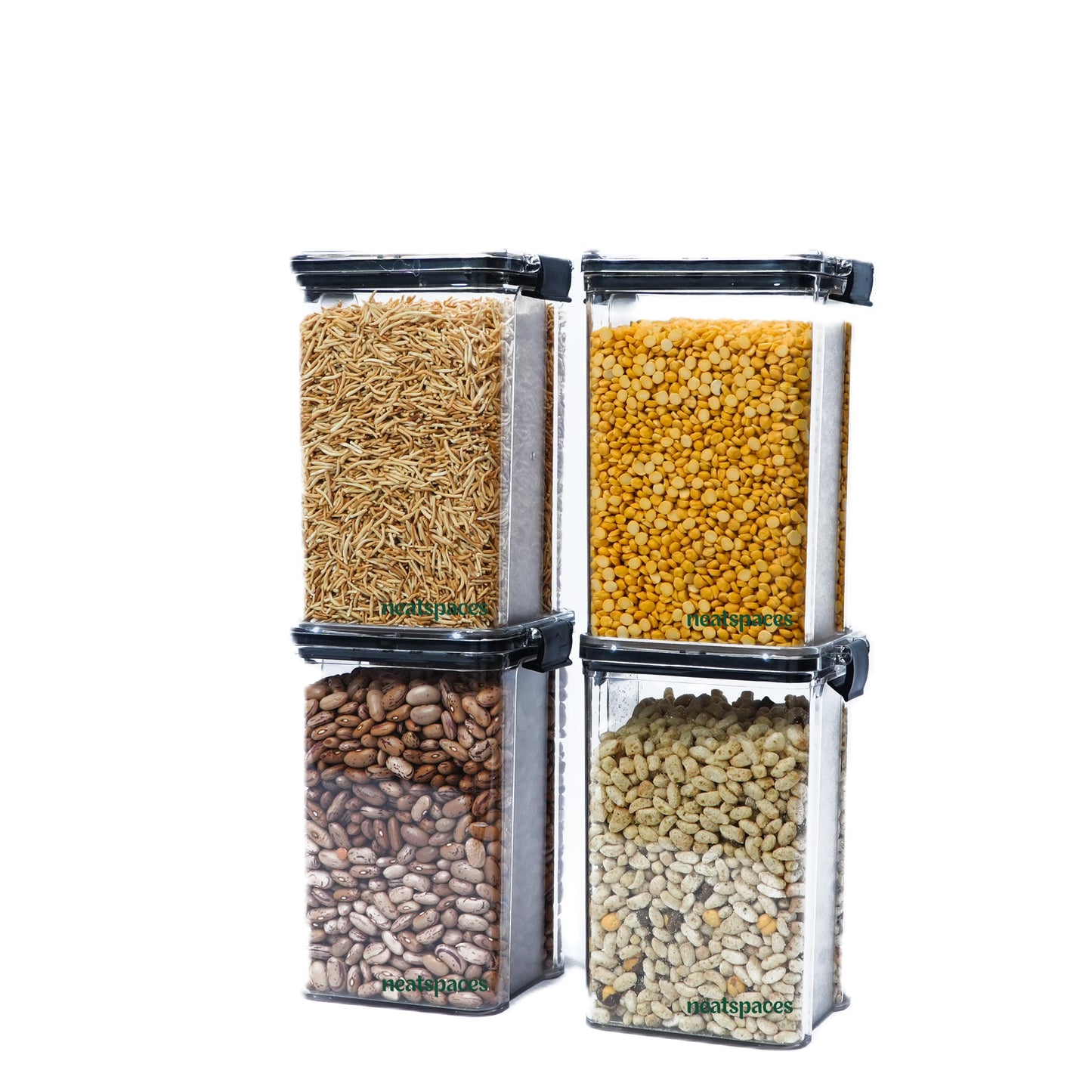 Lock Airtight Kitchen Storage Containers Set 1200 ML